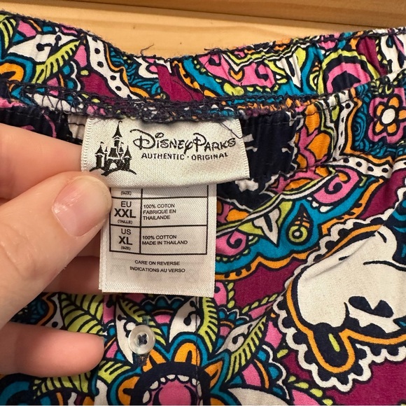 Disney Parks Mandala Paisley Mickey Pajama Pants - Women’s XL - 100% Cotton - Picture 4 of 7
